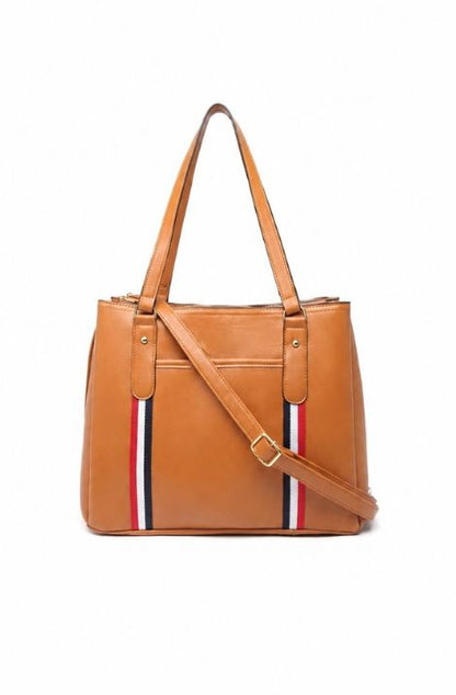 Premium Tan Women Handbag with Adjustable Shoulder Strap