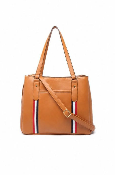 Premium Tan Women Handbag with Adjustable Shoulder Strap