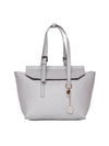 Elegant Grey Tote Handbag