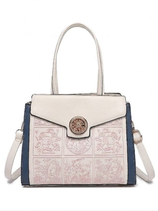 Premium Blue Women Handbag with Adjustable Sling Strap