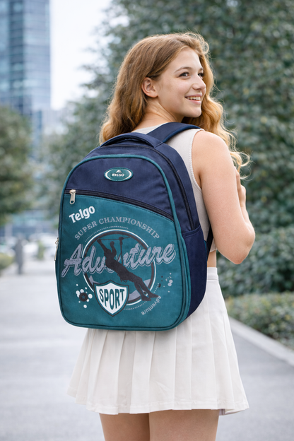 Telgo Adventure Blue Sport Backpack for Boys & Girls