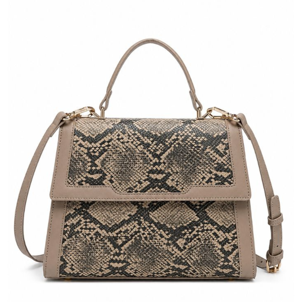 Premium Dark khaki Women Handbag with Adjustable Sling Strap