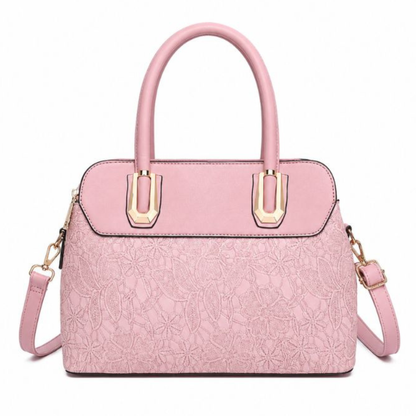 Premium Pink Women Handbag with Adjustable Sling Strap
