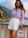 Premium Purple Women Handbag with Adjustable Sling Strap