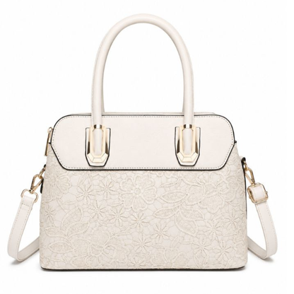 Premium Off White Women Handbag with Adjustable Sling Strap