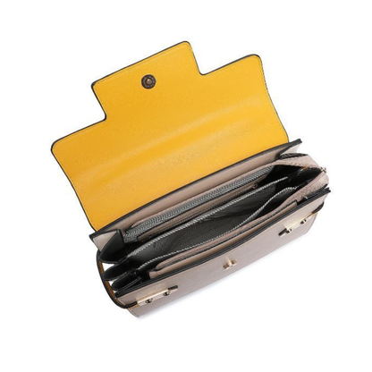 Premium Yellow Women Handbag with Adjustable Sling Strap