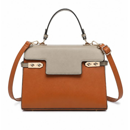 Premium Brown Women Handbag with Adjustable Sling Strap