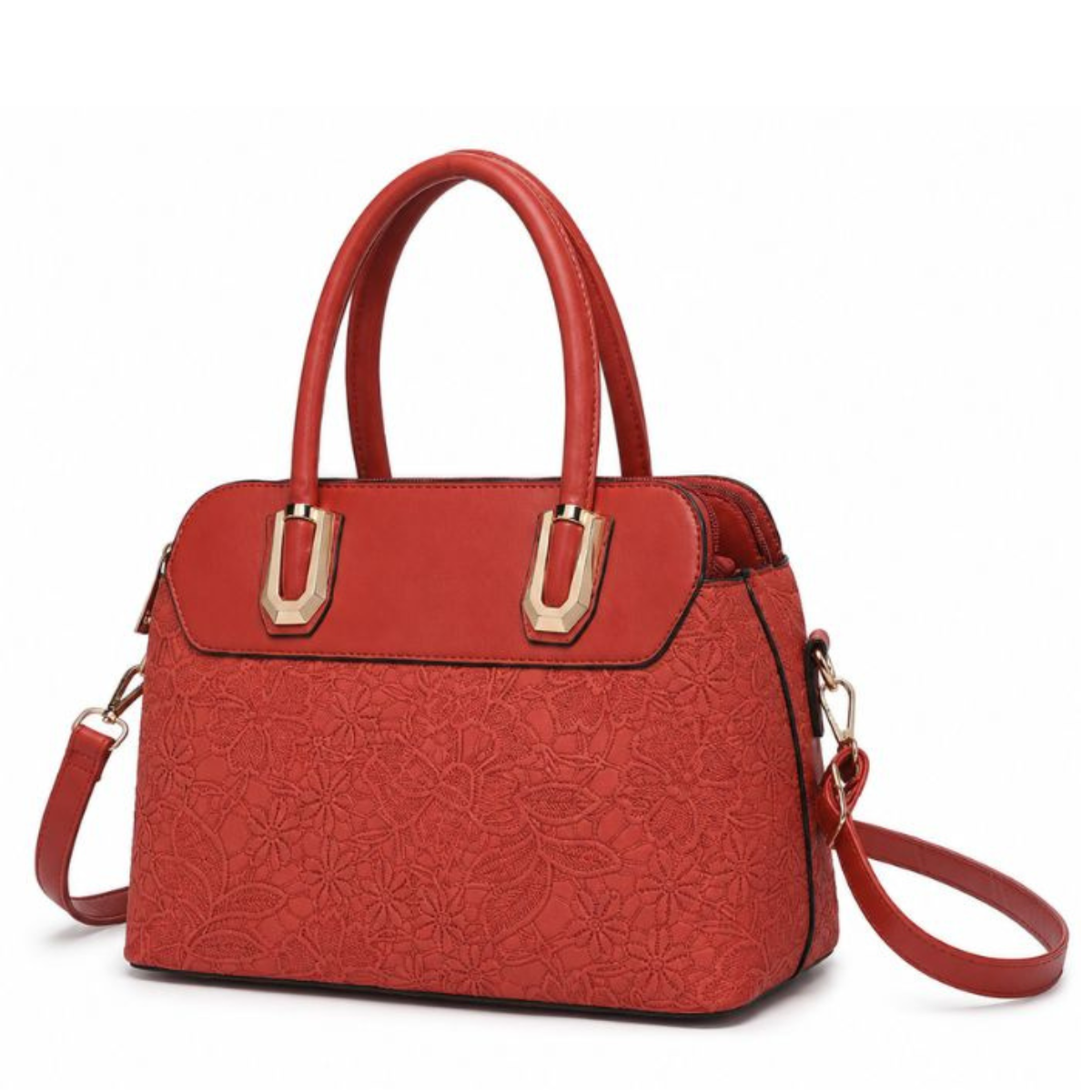 Premium Maroon Women Handbag with Adjustable Sling Strap
