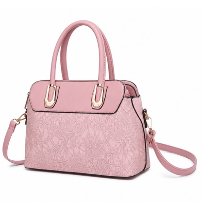 Premium Pink Women Handbag with Adjustable Sling Strap