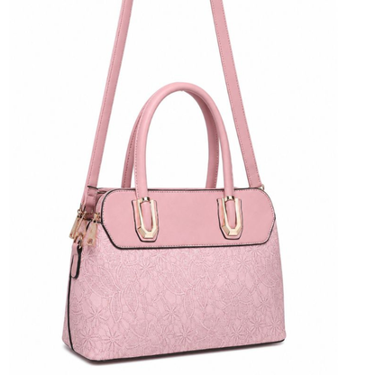 Premium Pink Women Handbag with Adjustable Sling Strap