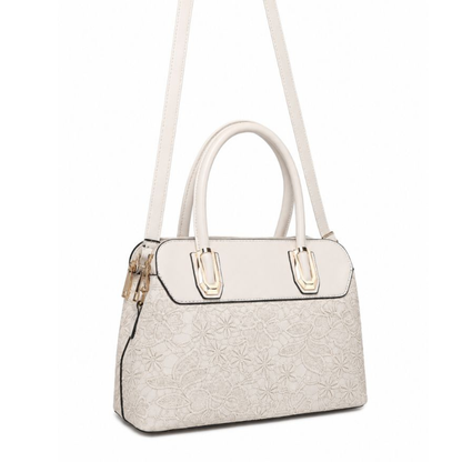 Premium Off White Women Handbag with Adjustable Sling Strap