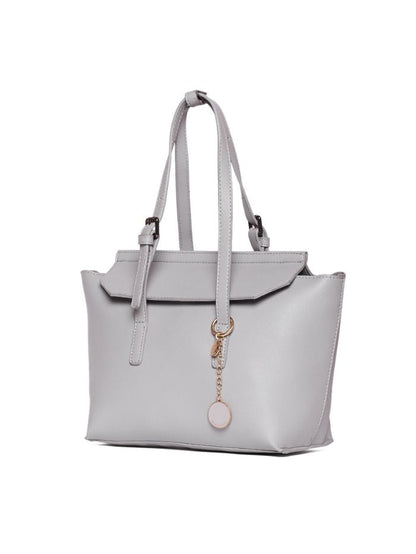 Elegant Grey Tote Handbag