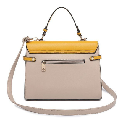 Premium Yellow Women Handbag with Adjustable Sling Strap