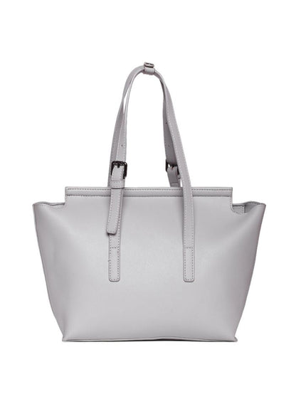 Elegant Grey Tote Handbag